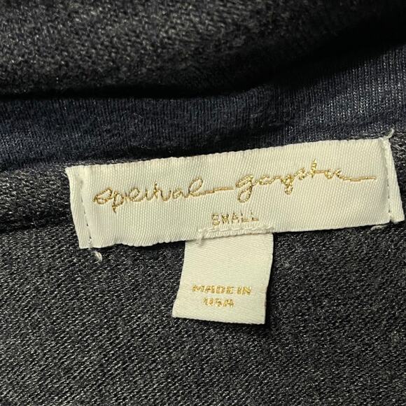 Spiritual Gangster Good Vibe Society Blue V-Neck Savasana Sweatshirt     Size: S - Picture 5 of 5